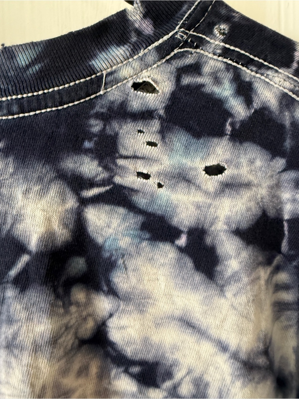 Anvil Black and White Tie-Dye Graphic Short Sleeve Tee - Picture 8 of 9